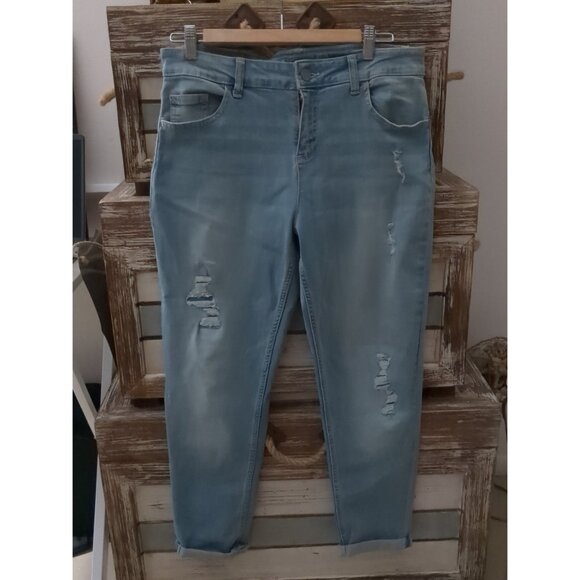 Girls crop Jeans by Justice, size 18 plus - Picture 1 of 4